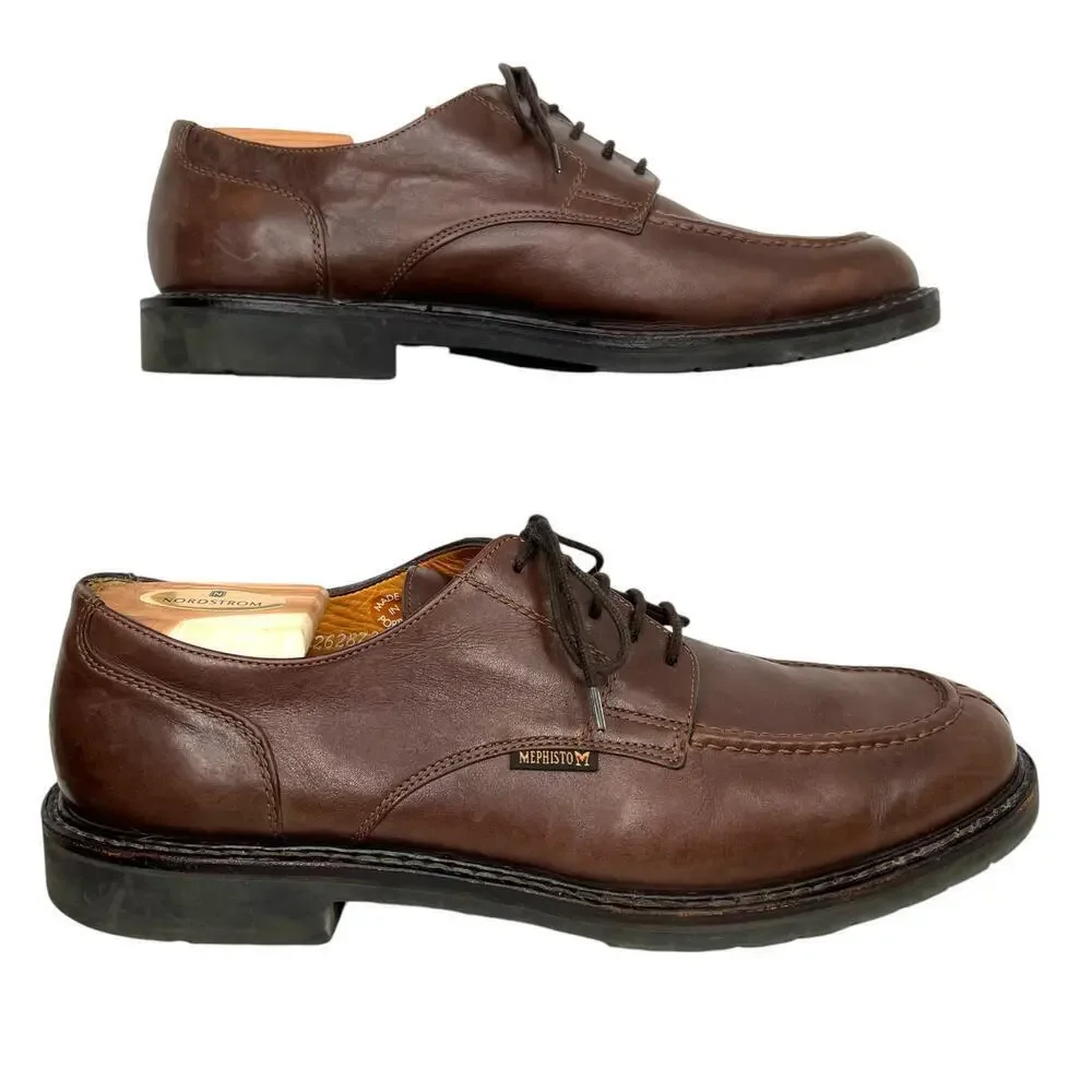 MEPHISTO Phoebus In Dark Brown Smooth Leather Men's Size 10.5
